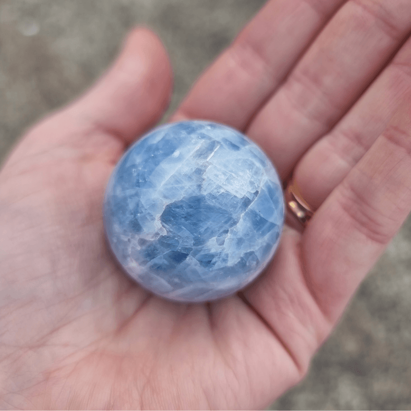 Blue Calcite Sphere 100gms